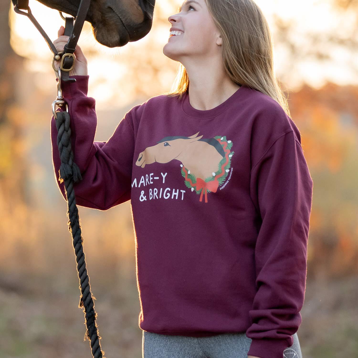 Dapplebay Mare-y &amp; Bright Crewneck  Sweatshirt-Breeches.com