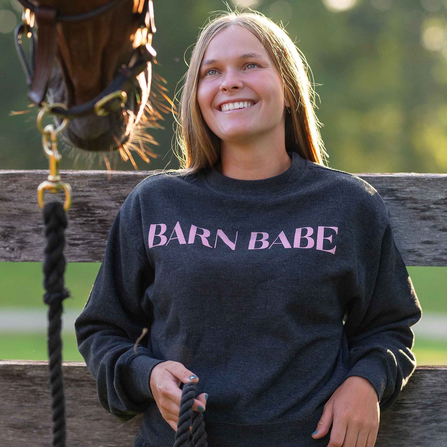 Dapplebay Barn Babe Waffle Crew - LIMITED EDITION