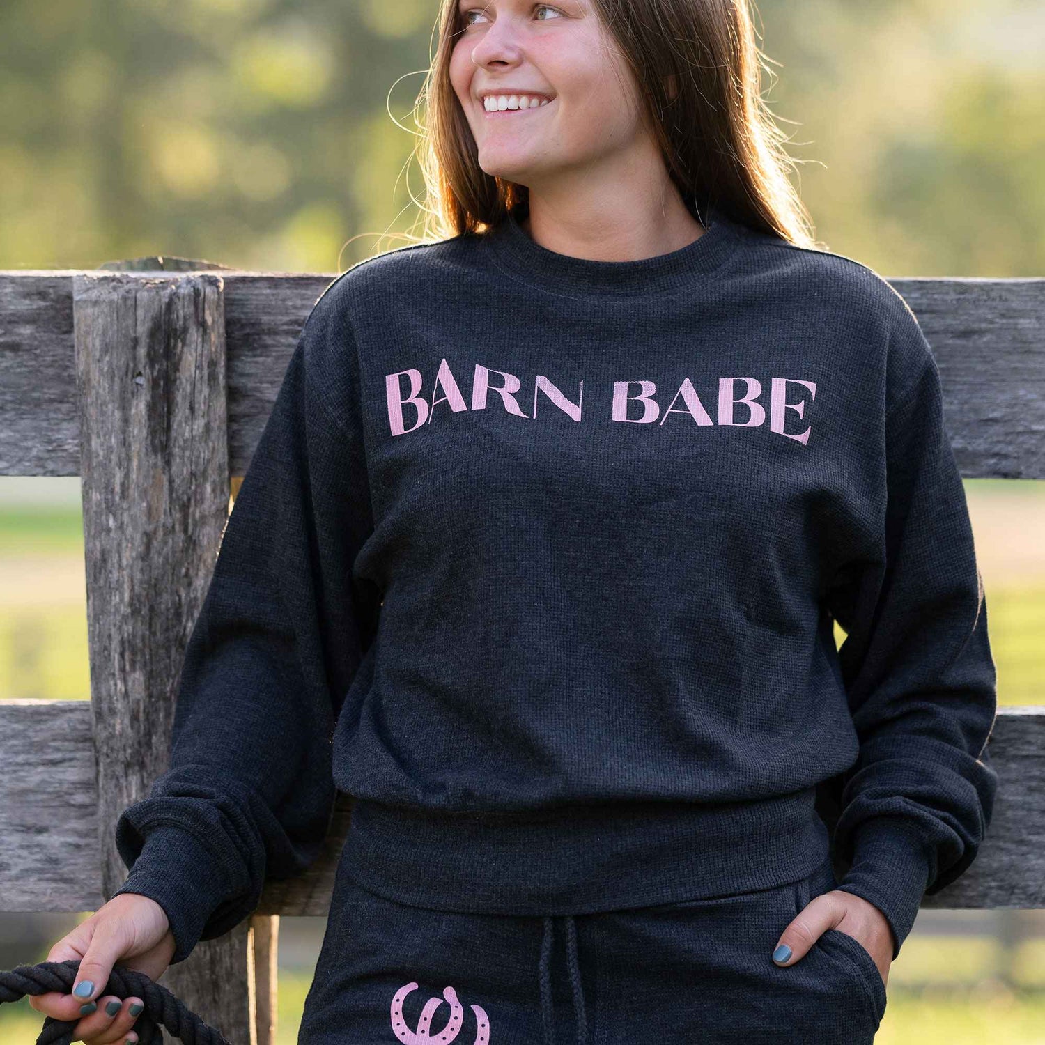 Dapplebay Barn Babe Waffle Crew - LIMITED EDITION