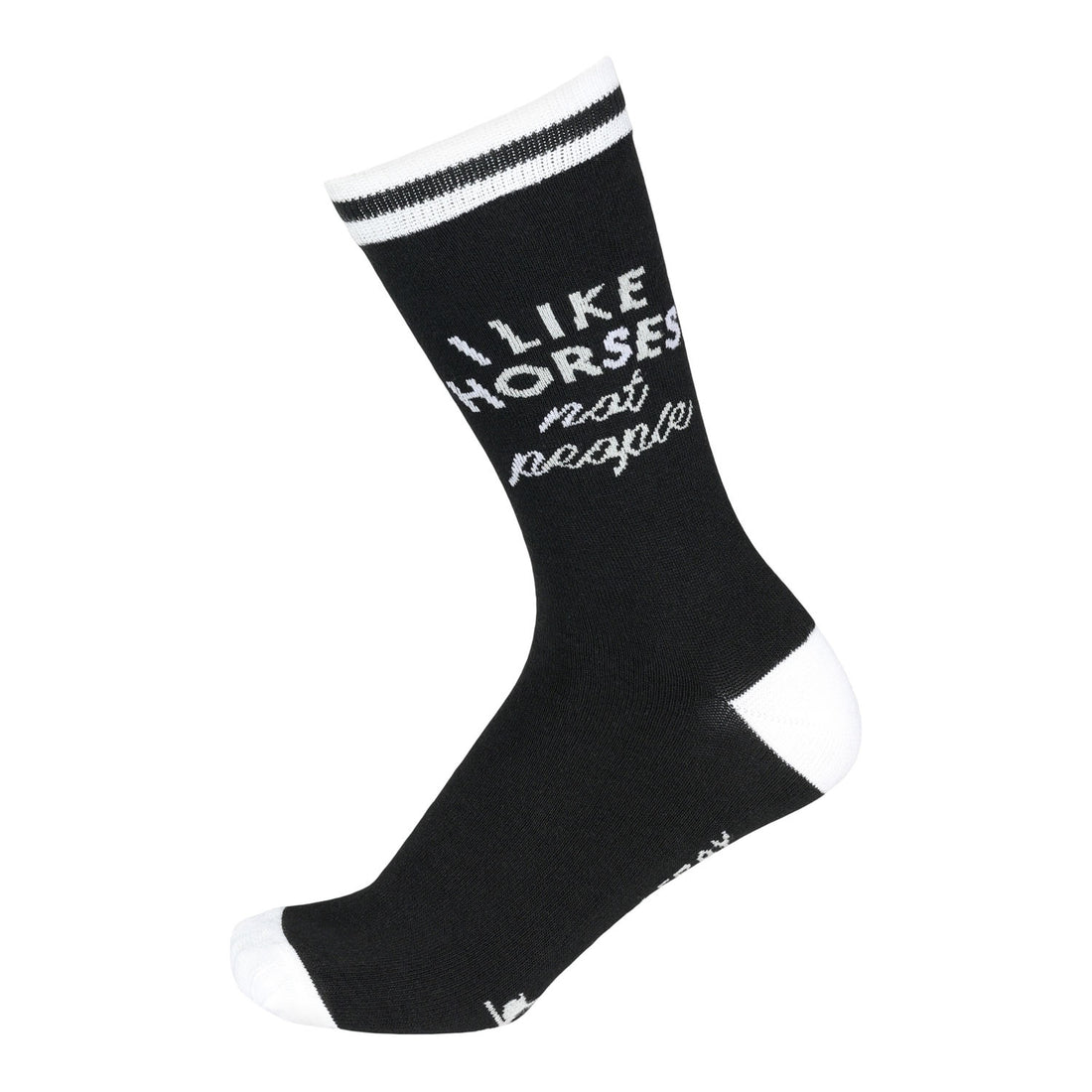 Dapplebay  Knit Crew Socks-I Like Horses