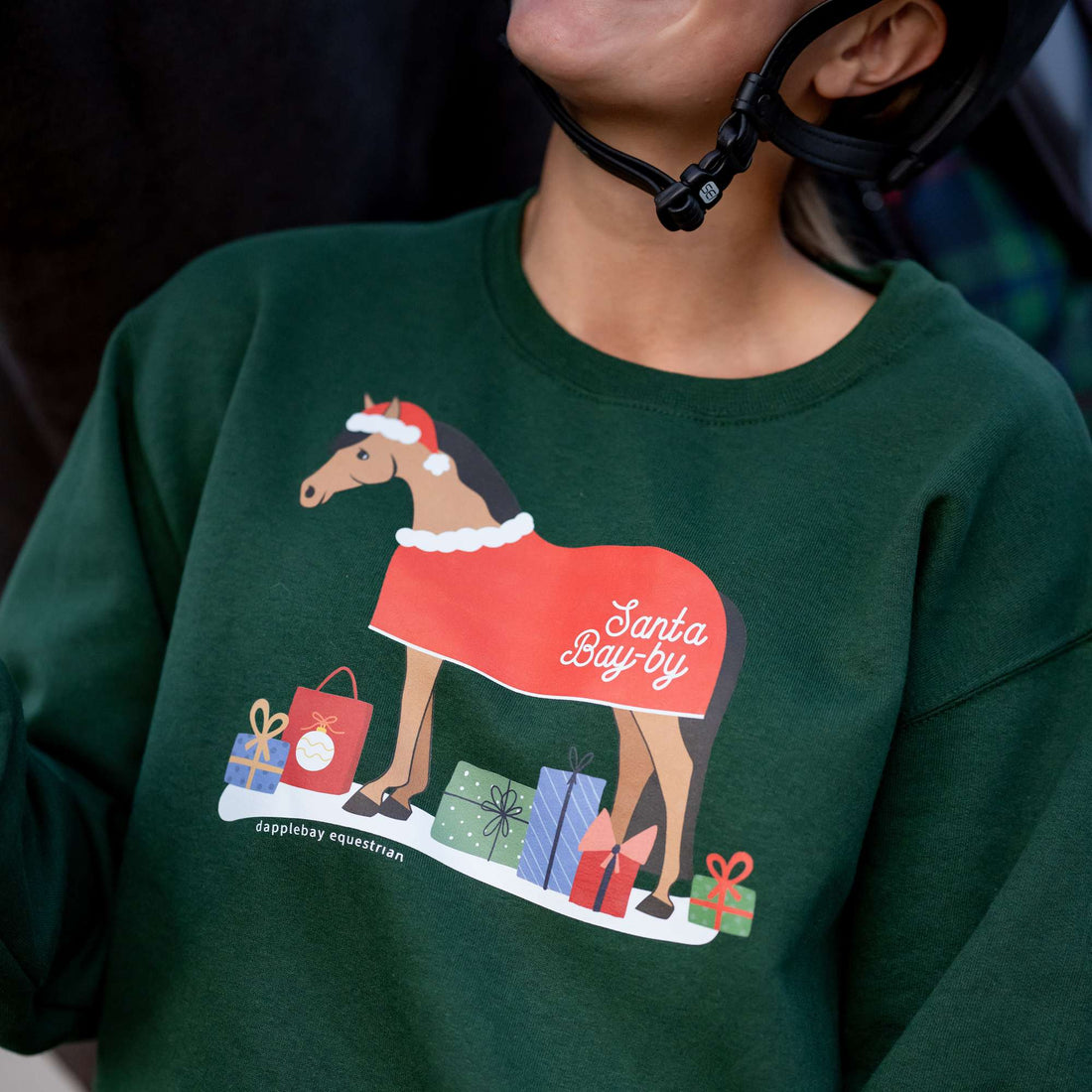 Dapplebay Santa Bay-by Crewneck Sweatshirt