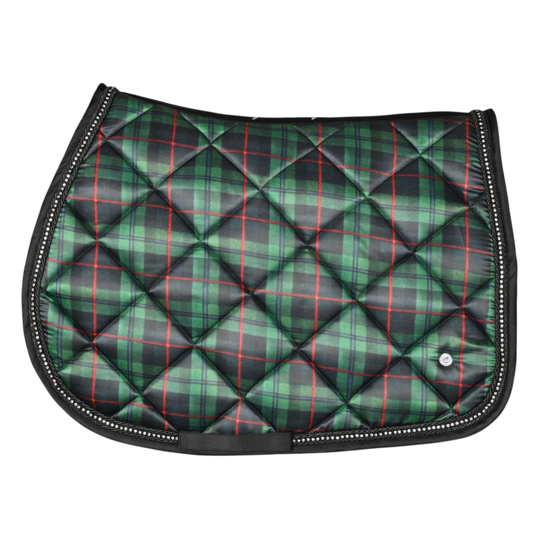 Dapplebay Holiday Plaid Jump Saddle Pad -GREEEN