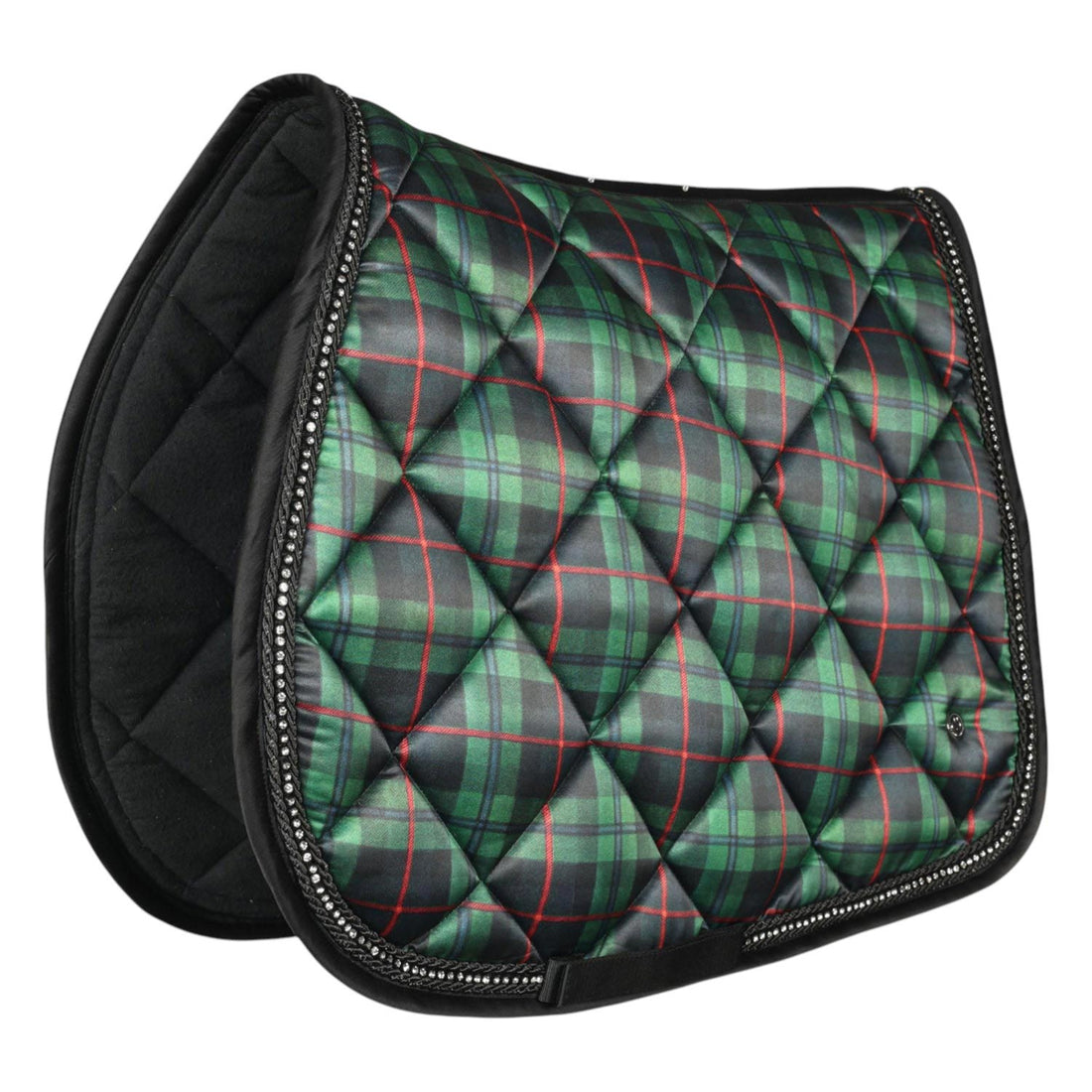 Dapplebay Holiday Plaid Jump Saddle Pad -GREEEN