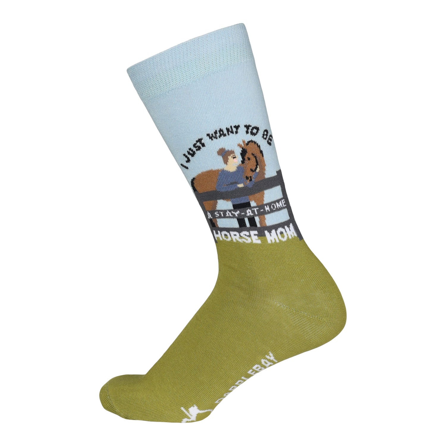 Dapplebay  Knit Crew Socks-Horse Mom