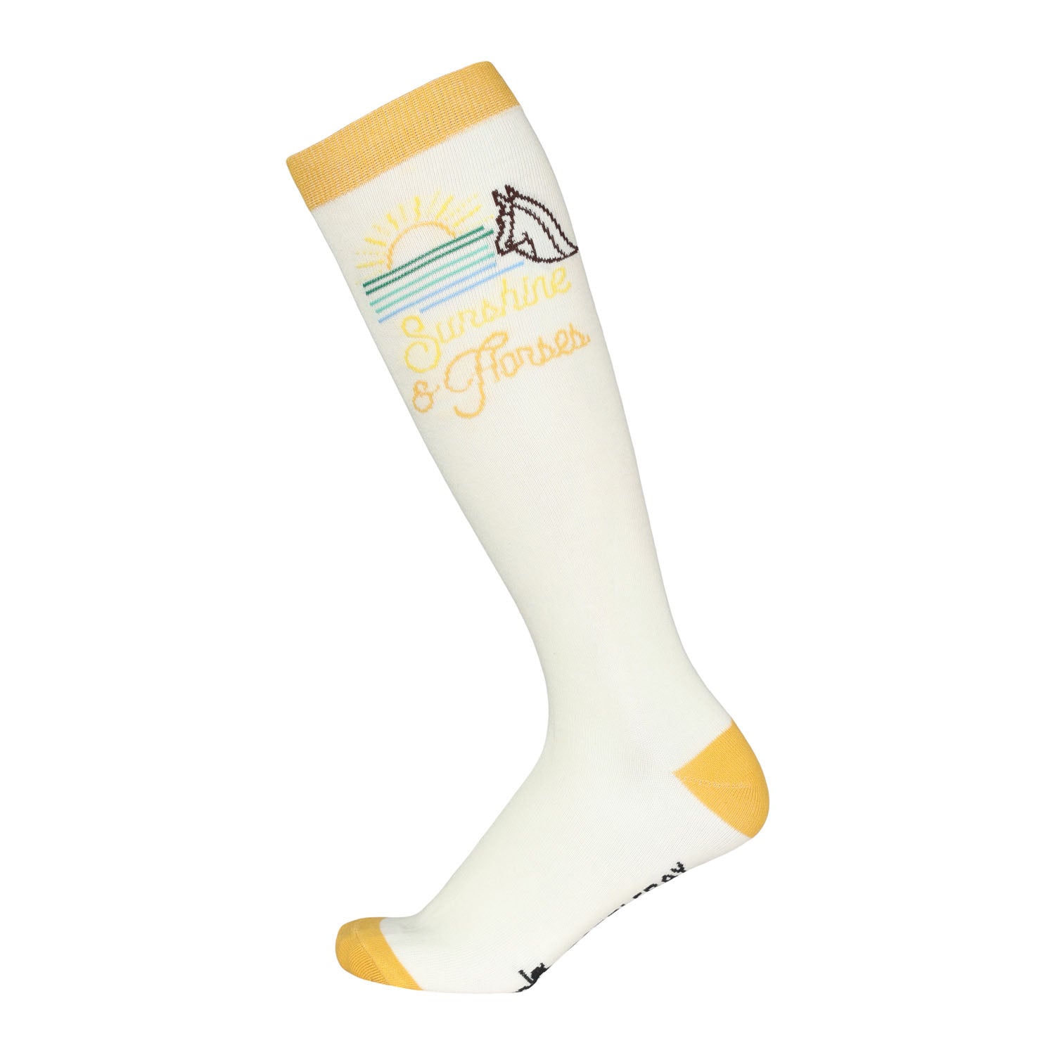 Dapplebay  Knit Boot Socks-Sunshine &amp; Horses