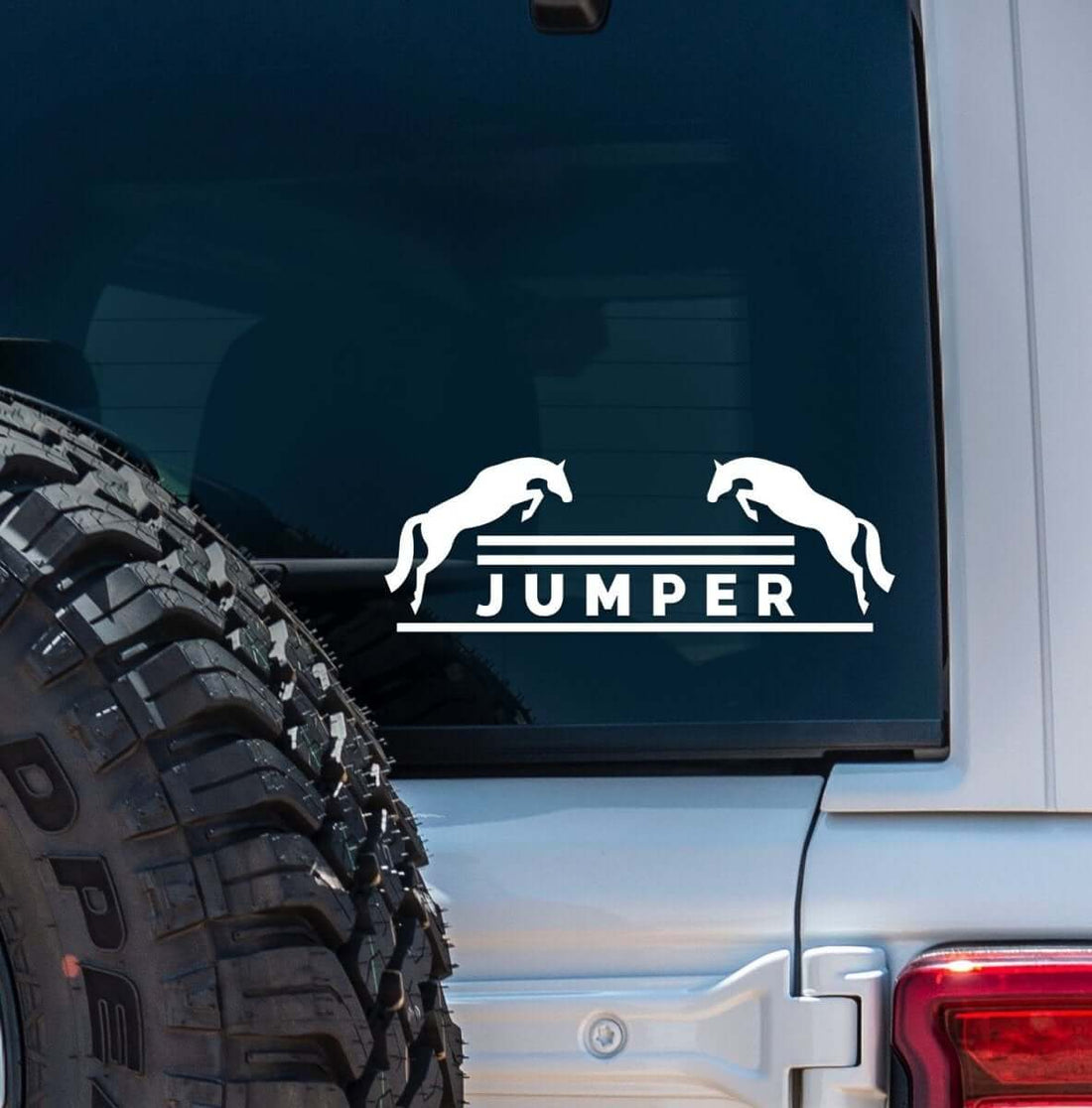 Dapplebay Jumper - Vinyl Decal-White