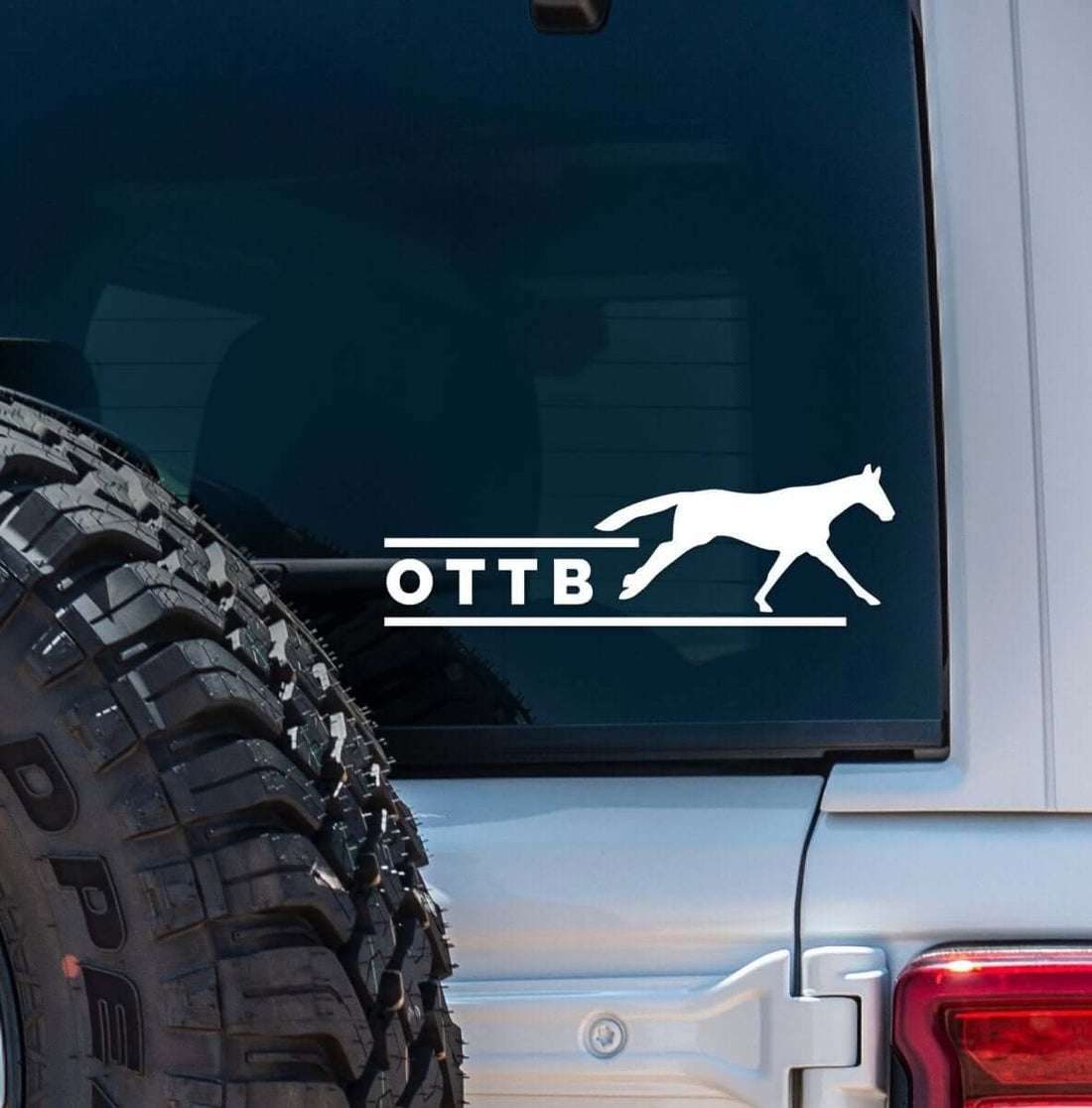 Dapplebay OTTB - Vinyl Decal-Black-Breeches.com