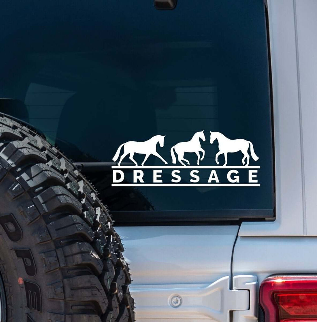 Dapplebay Dressage - Vinyl Decal-Black - Breeches.com