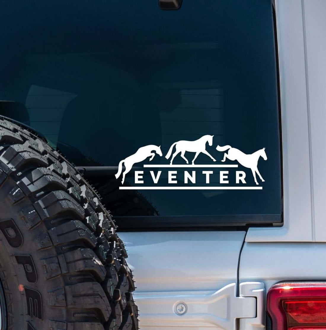 Dapplebay Eventer - Vinyl Decal- White - Breeches.com