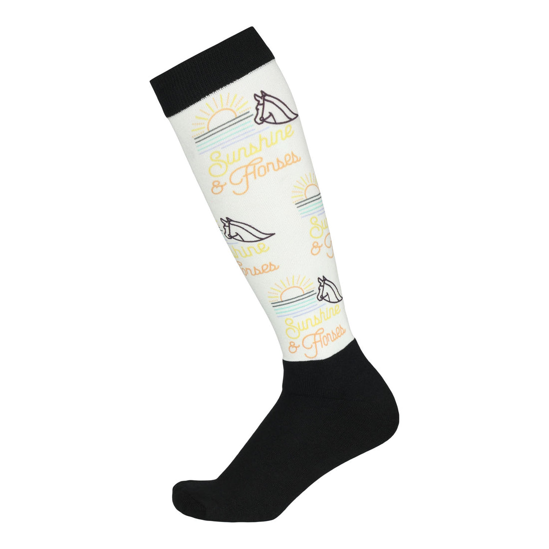 Dapplebay  Slick Boot Socks-Sunshine &amp; Horses