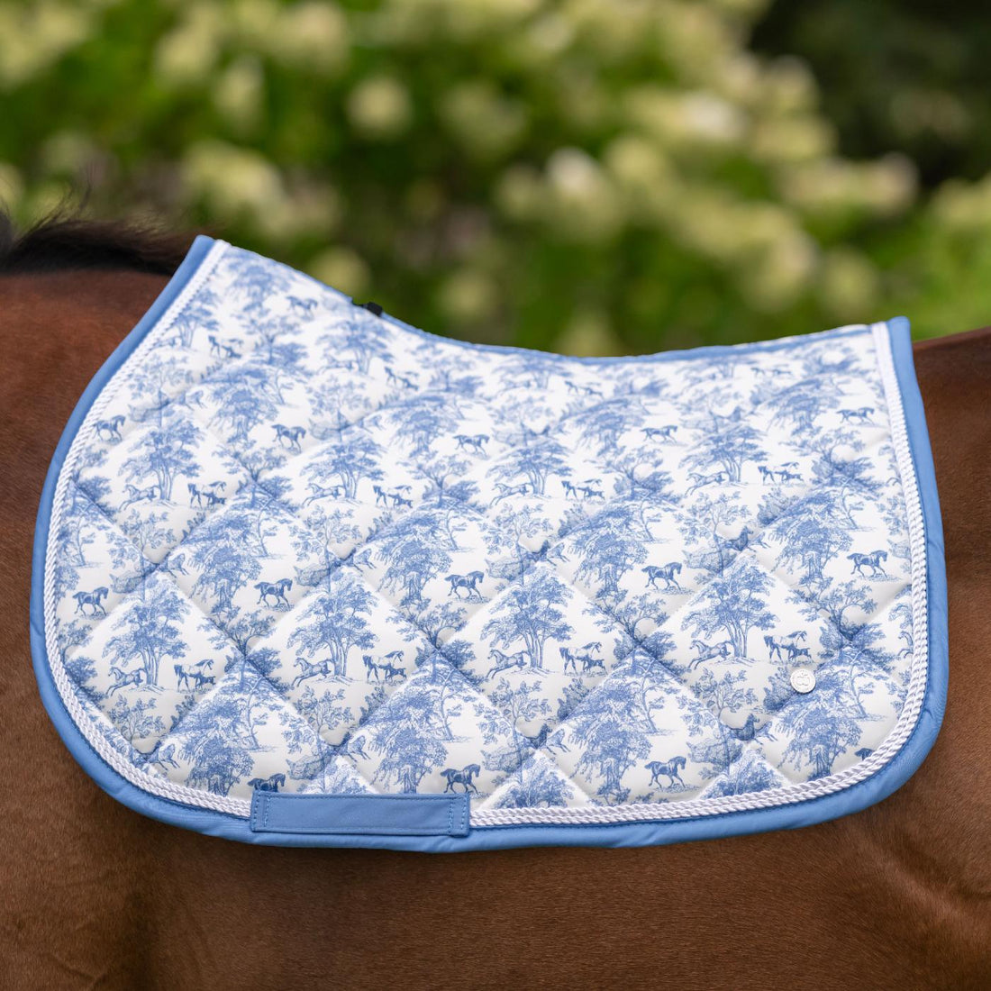 Dapplebay Equestrian Toile Jump Saddle Pad-Breeches.com