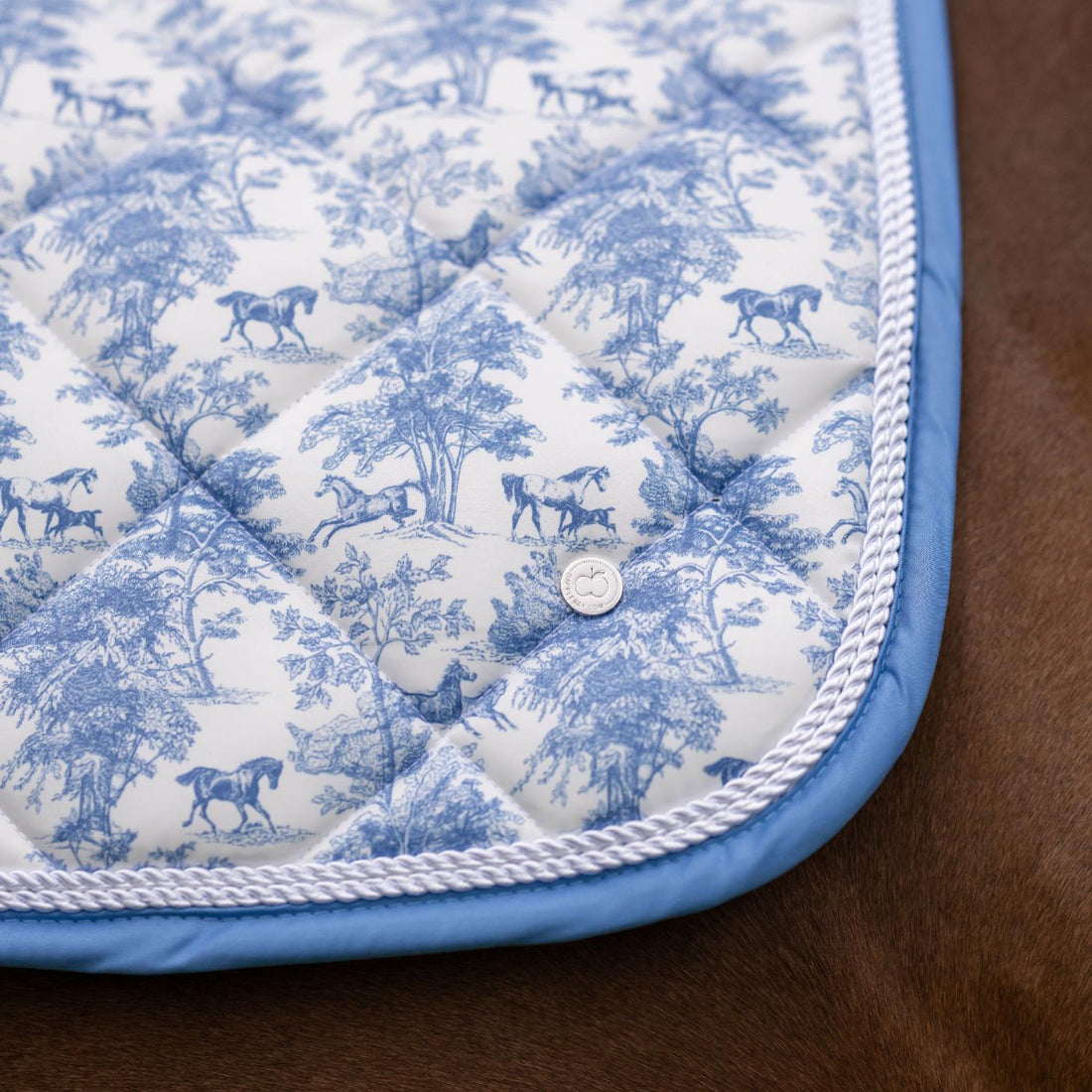 Dapplebay Equestrian Toile Jump Saddle Pad-Breeches.com