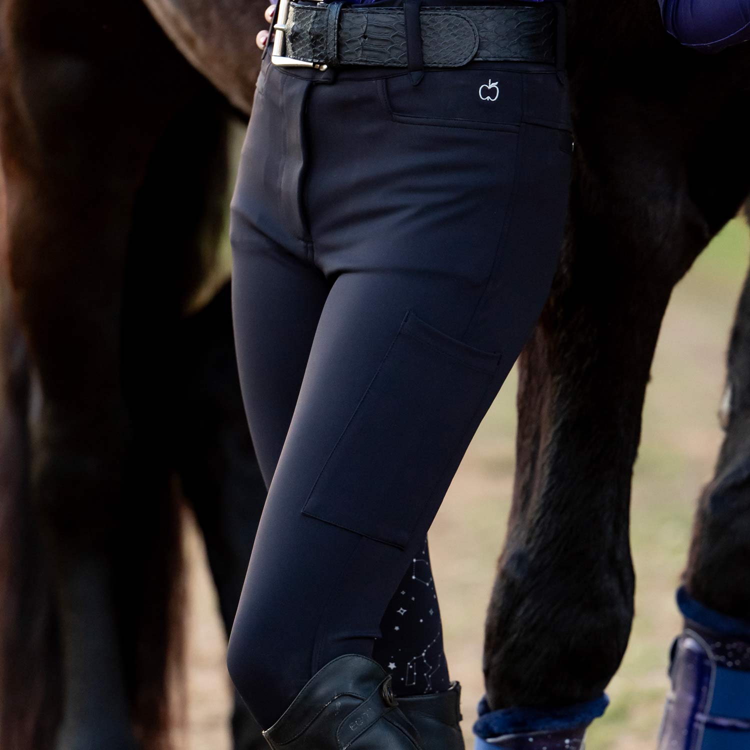 Dapplebay Constellation Compression Breeches- Black