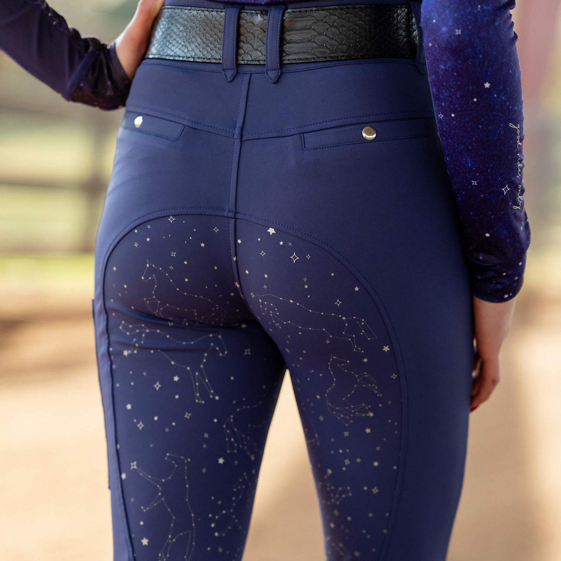 Dapplebay Constellation Compression Breeches- Navy