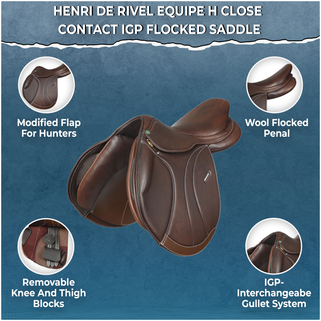 Henri De Rivel Equipe H Close Contact IGP Flocked Saddle