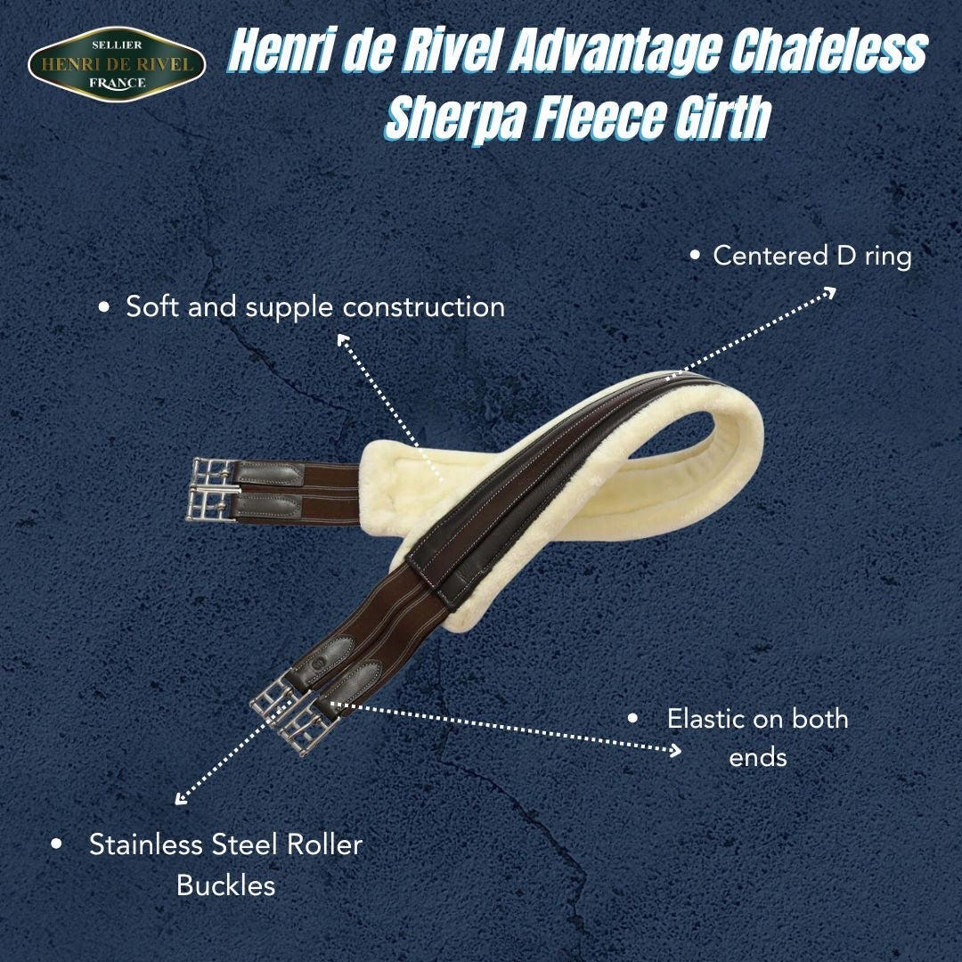 Henri de Rivel Advantage Chafeless Sherpa Fleece Girth