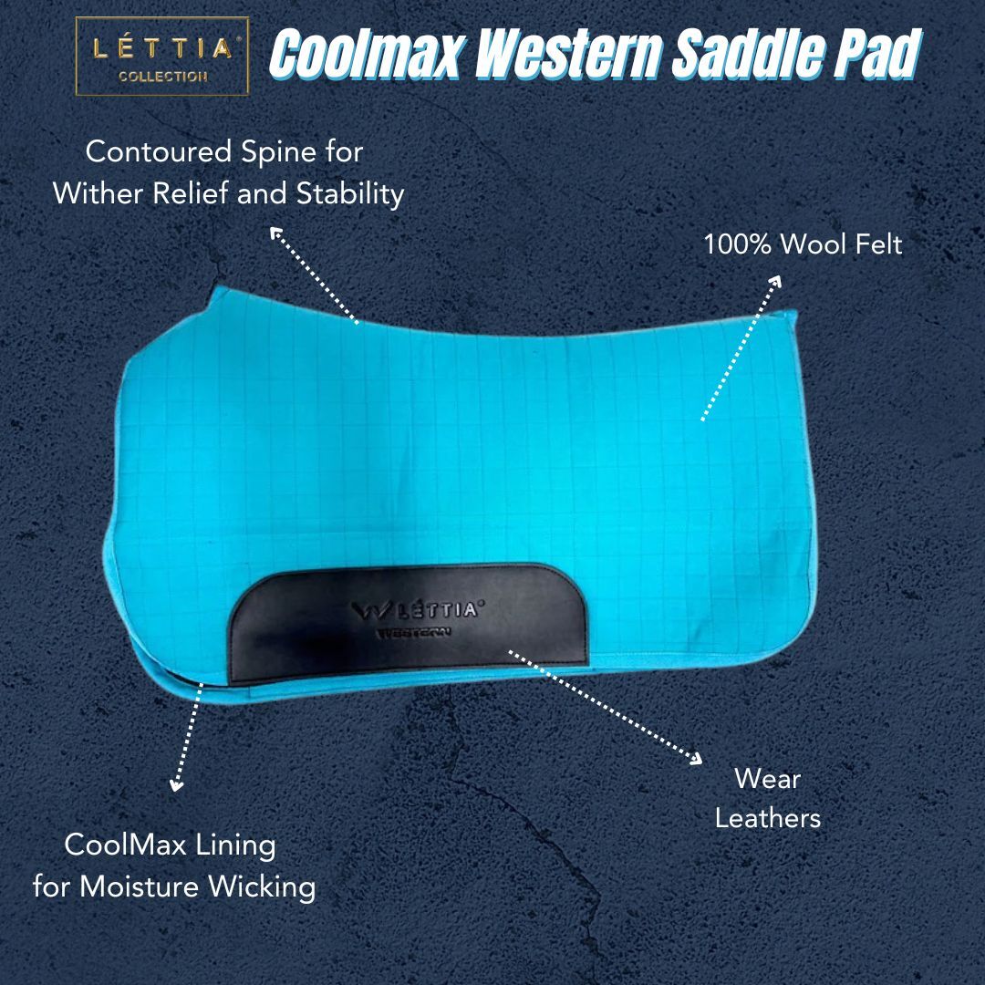 Lettia Coolmax Western Saddle Pad