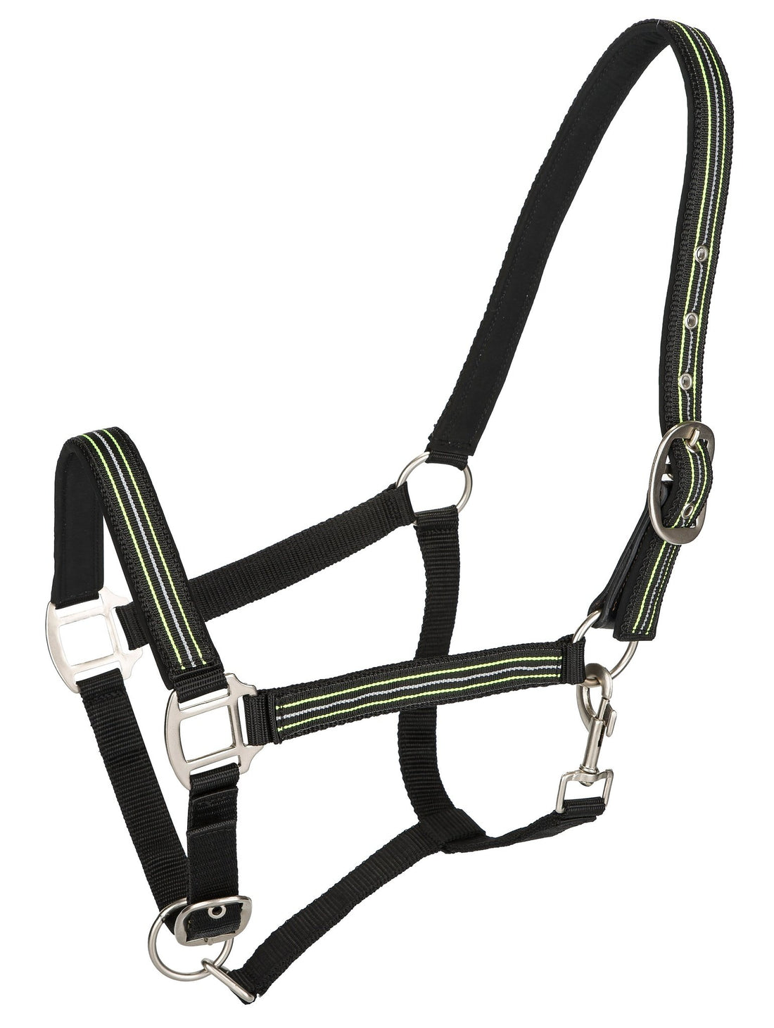 TuffRider Adjustable Nylon Breakaway Halter w/ Padded Crown and Nickel Hardware - Breeches.com