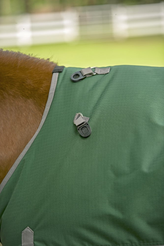 TuffRider Mini 1200D Ripstop Medium Weight 200gms Two Tone Turnout Blanket With Standard Neck - Breeches.com