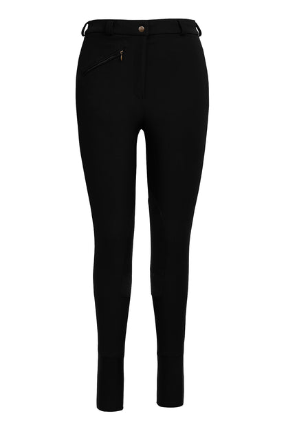 Tuffrider Ladies Long Ribb Knee Patch Breeches - Breeches.com