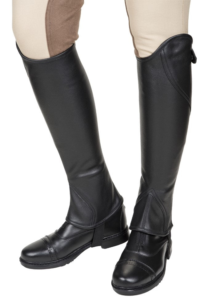 TuffRider Ladies Belmont Plus Leather Half Chaps - Breeches.com