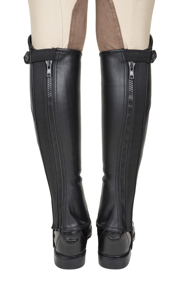 TuffRider Ladies Belmont Leather Half Chaps - Breeches.com