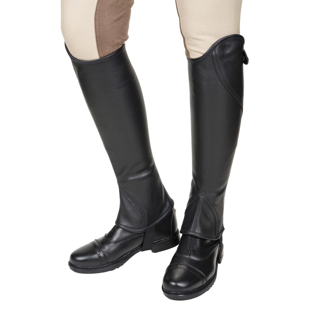 TuffRider Ladies Belmont Plus Leather Half Chaps - Breeches.com