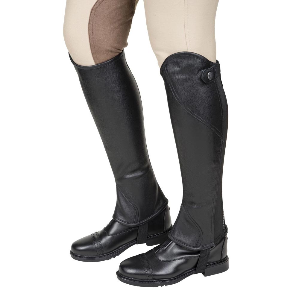 TuffRider Ladies Belmont Plus Leather Half Chaps - Breeches.com