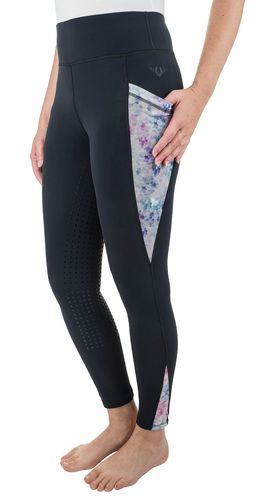 TuffRider Ladies Minerva 3 Season Printed Full Seat Tights - Breeches.com