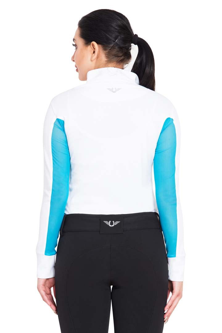 TuffRider Ladies Ventilated Technical Long Sleeve Sport Shirt