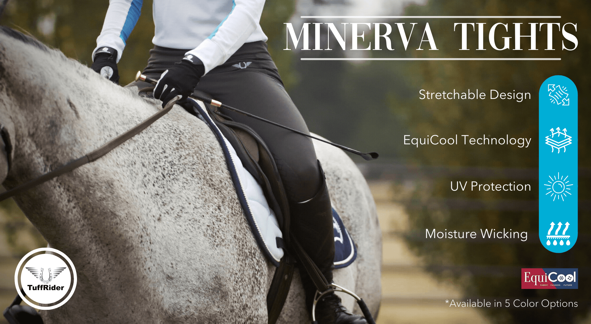 TuffRider Ladies Minerva EquiCool Tights - Breeches.com