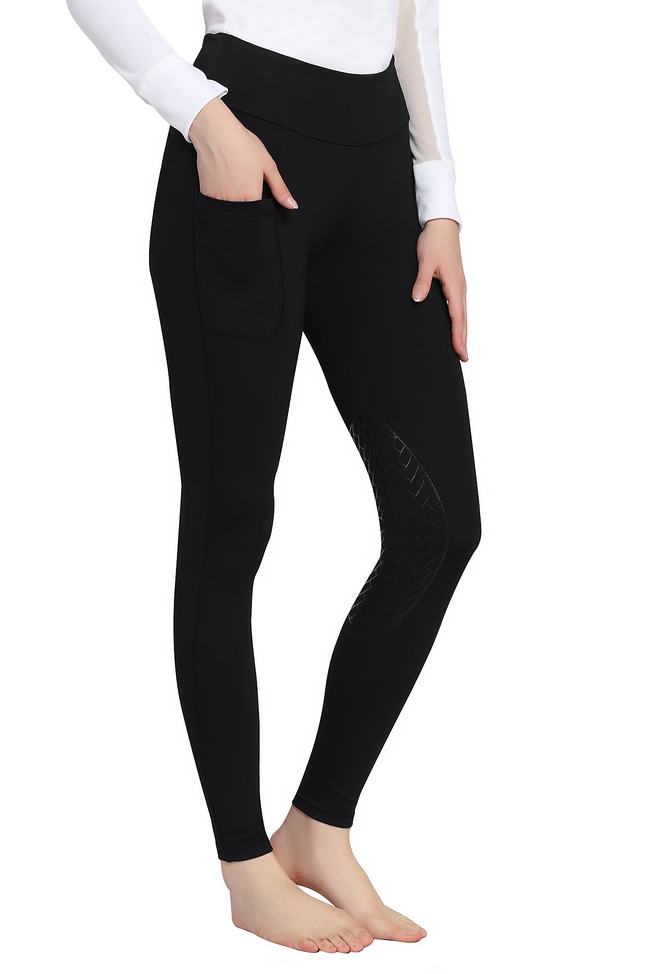 TuffRider Ladies Bootie Tights w/ Pocket - Breeches.com