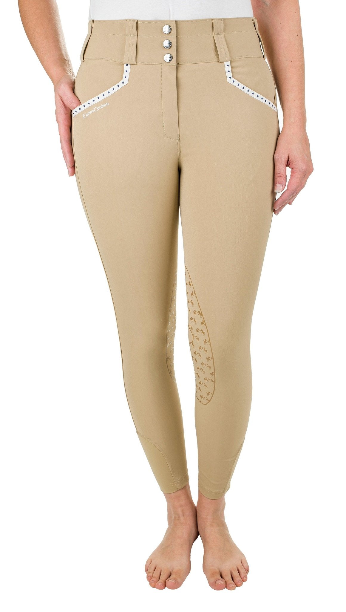 Equine Couture Ladies Coolmax Champion Knee Patch Breeches 