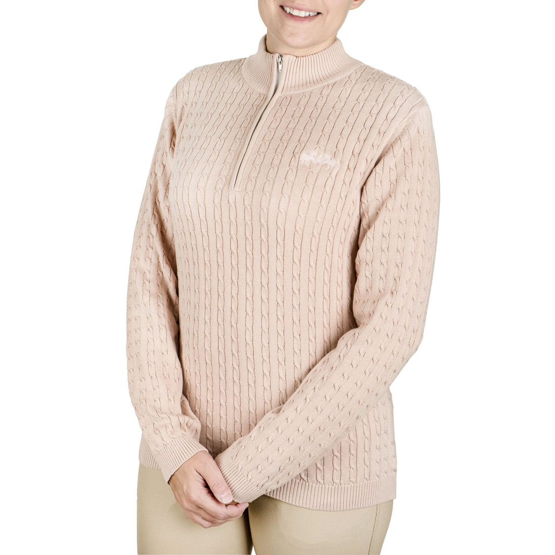 Equine Couture Ladies Zara Cable Knit Sweater - Breeches.com