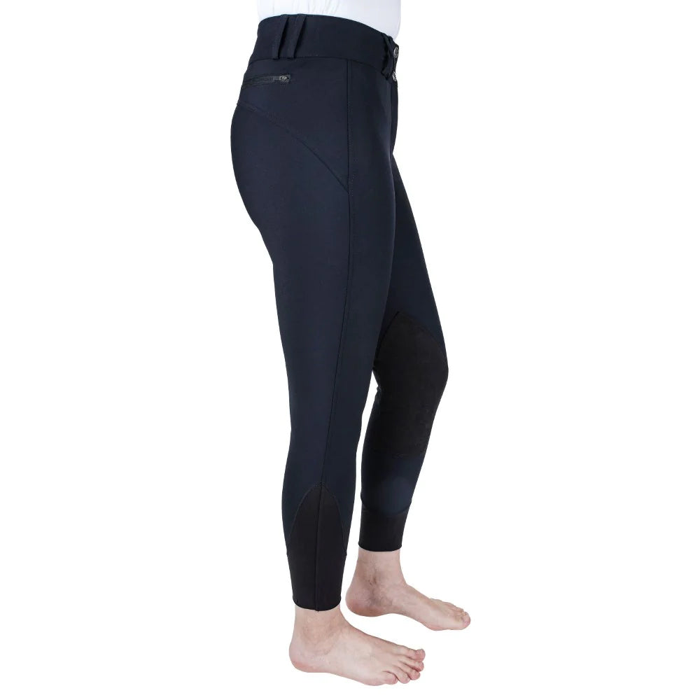 Equine Couture Charlotte Suede Knee Patch Breech - Breeches.com