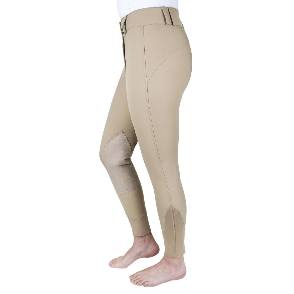 Equine Couture Charlotte Suede Knee Patch Breech - Breeches.com