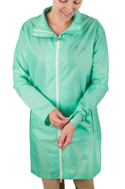 Ladies green clearance raincoat