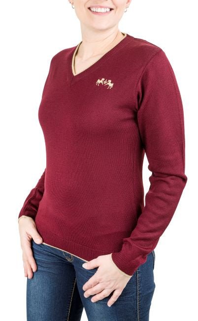 Equine Couture Morgan V-Neck Sweater - Breeches.com