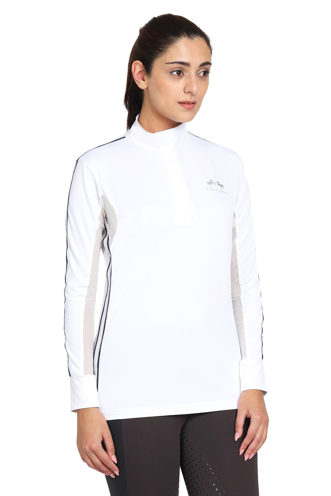 EQUINE COUTURE LADIES ELIANA LONG SLEEVE SHOW SHIRT - Breeches.com