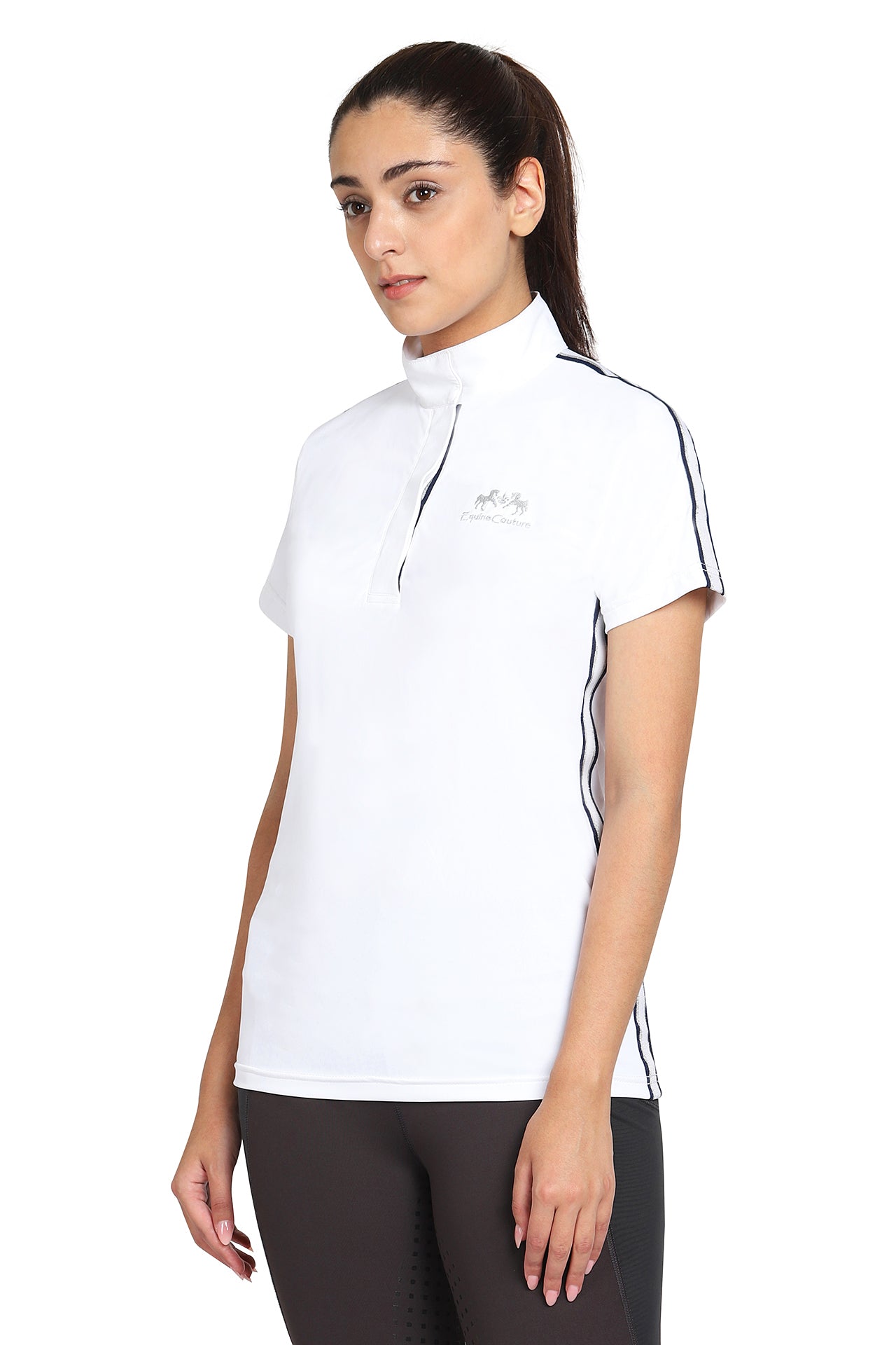 EQUINE COUTURE LADIES ELIANA SHORT SLEEVE SHOW SHIRT - Breeches.com