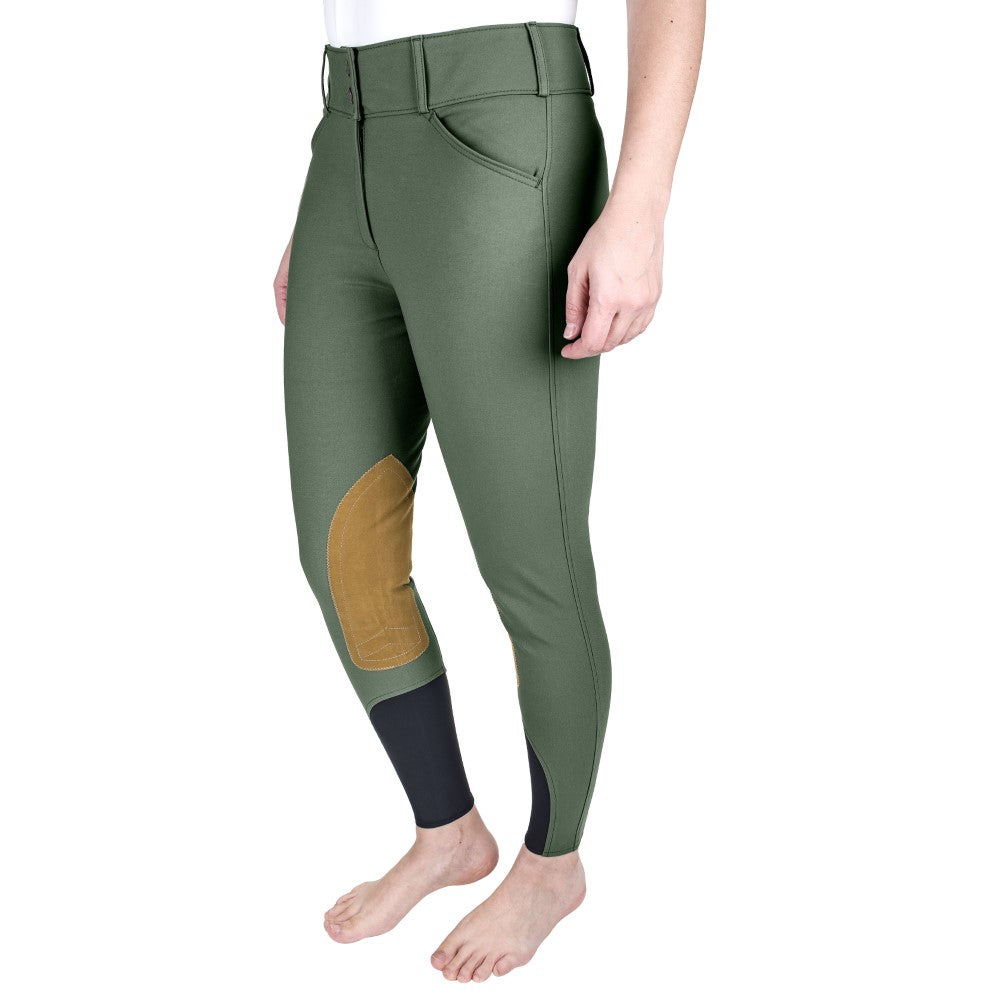 The Tailored Sportsman Ladies Mid-Rise Boot Sock Front Zip Breech - Breeches.com