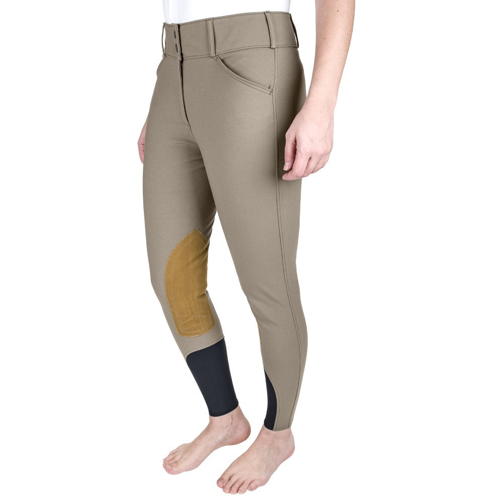 The Tailored Sportsman Ladies Mid-Rise Boot Sock Front Zip Breech - Breeches.com