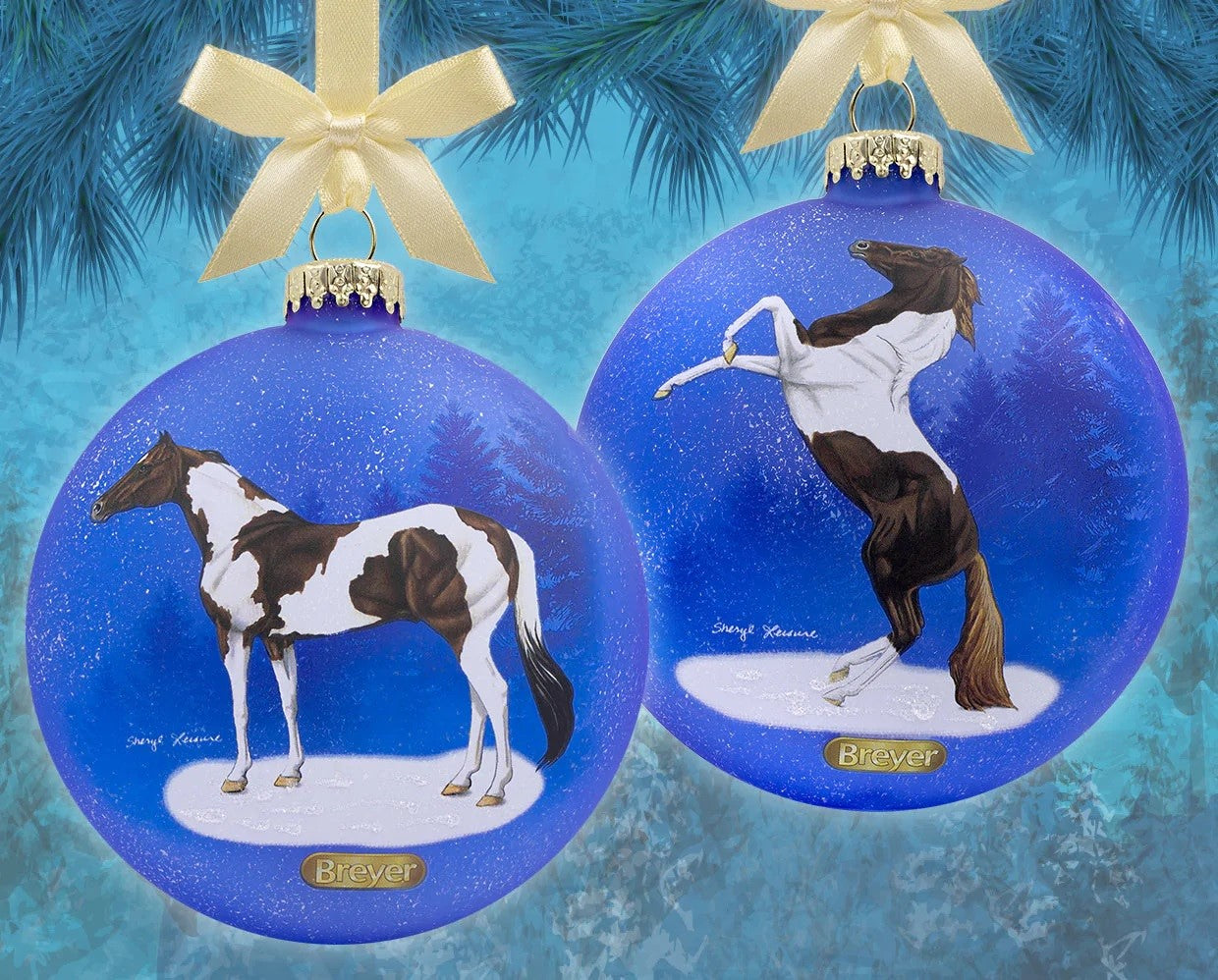 Breyer Artist Signature Ornament- Pintos - Breeches.com