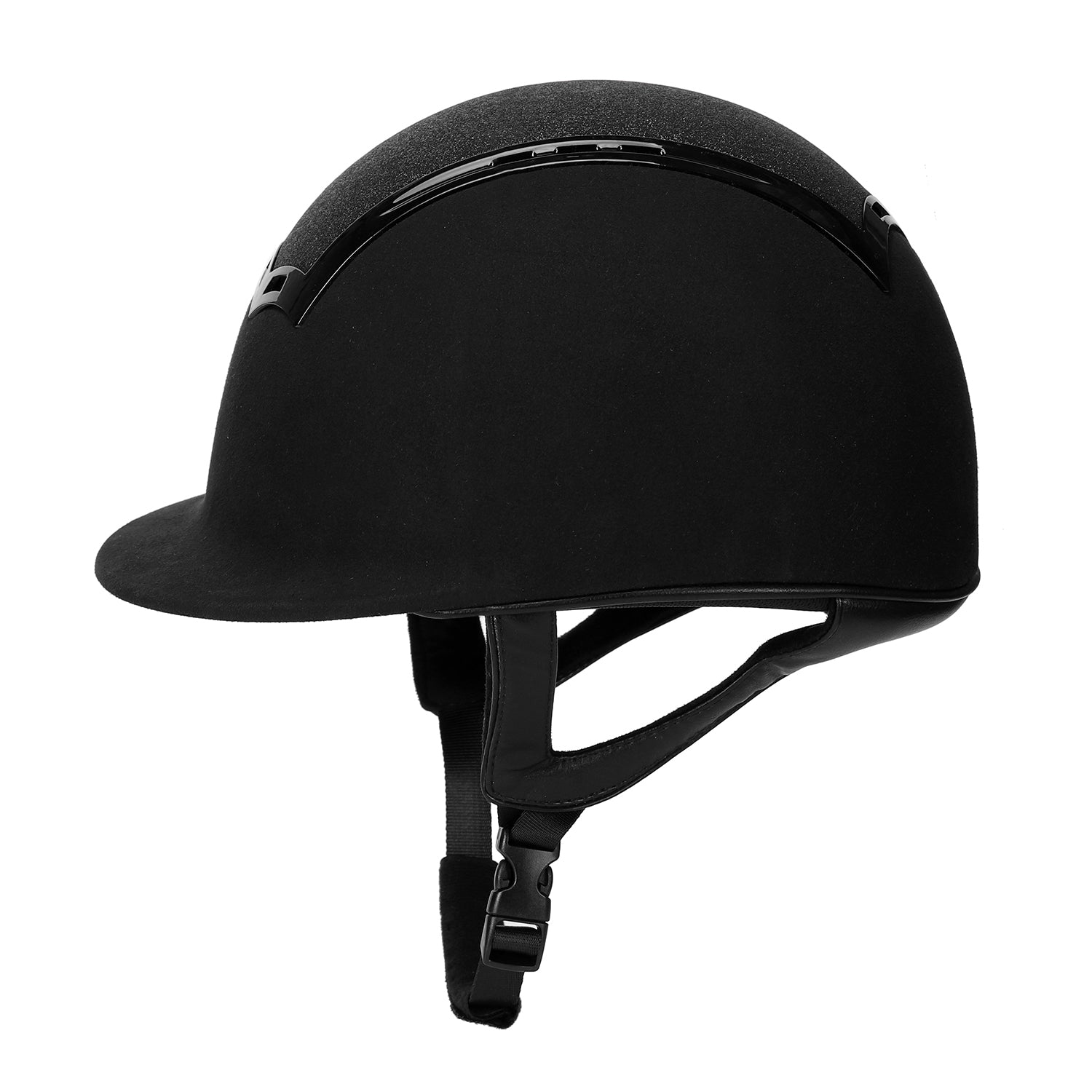 TuffRider Show Time Plus Helmet |Protective Head Gear for Equestrian Riders - SEI Certified, Tough and Durable - Black - Breeches.com