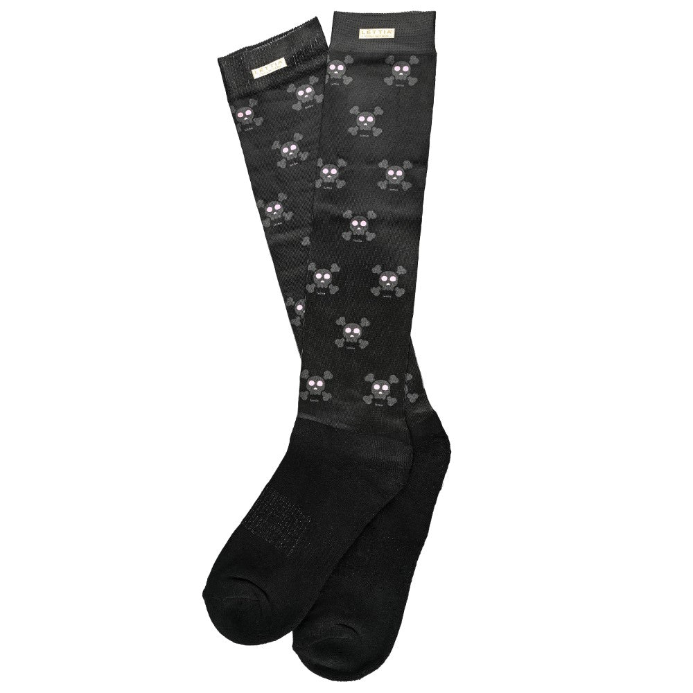 Lettia Skull Padded Sock - Breeches.com