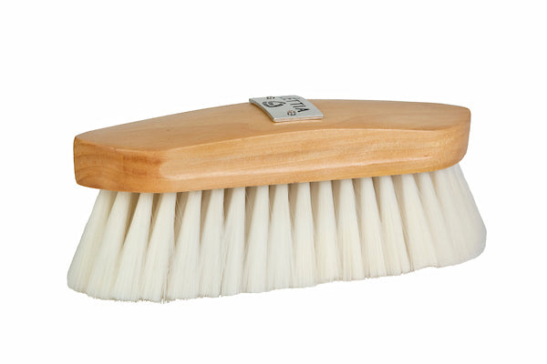 Lettia Syn Goat Hair Brush Wood Back - Breeches.com