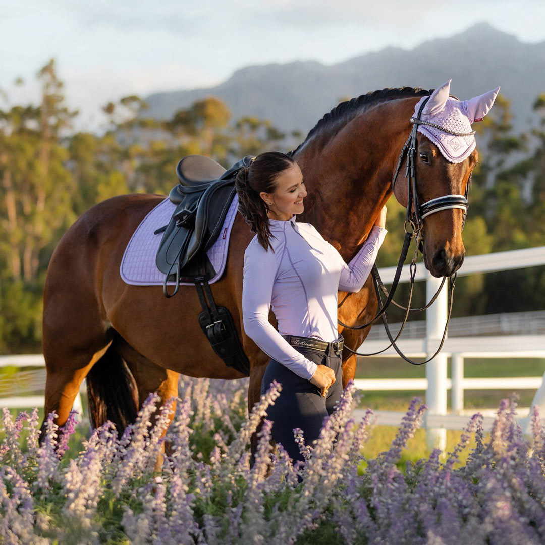 Lemieux Suede Dressage Square Saddle Pad - Breeches.com