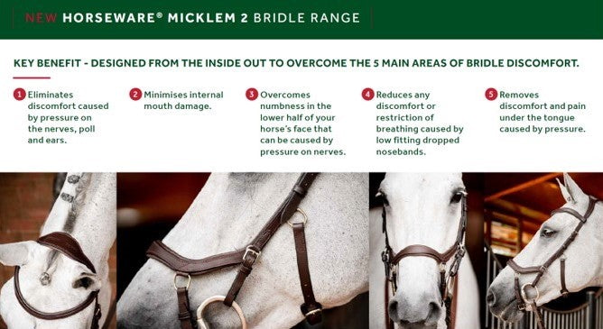 Horseware Ireland Micklem 2 Competition Bridle w/Reins - Breeches.com