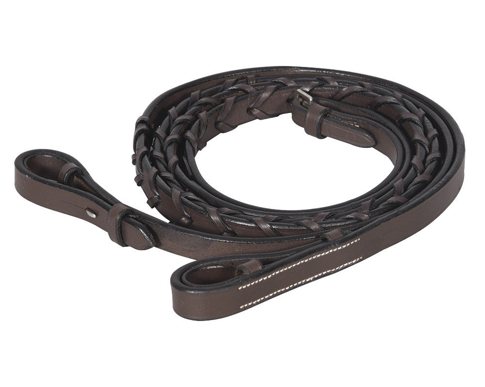 Henri de Rivel Advantage Flat Laced Reins - Breeches.com