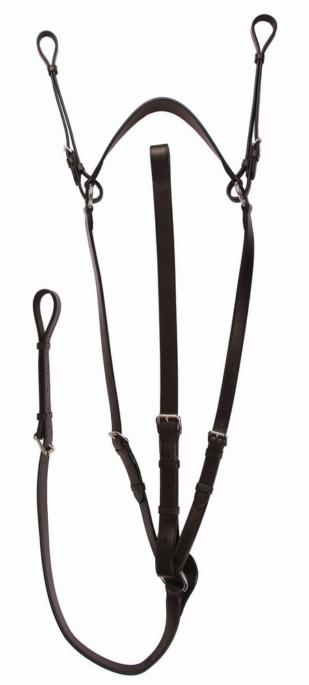 Henri de Rivel Advantage Flat Breastplate Martingale with Standing Attachment - Breeches.com